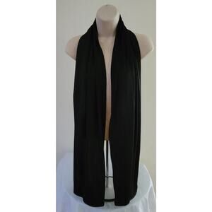 MAGELLAN'S Travel/Packable Black Shawl/Wrap 22"x72" Folds down to 7"X5"X2" Pouch